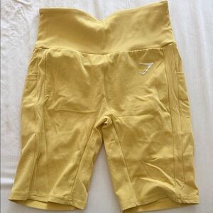Gymshark Yellow Bike Shorts